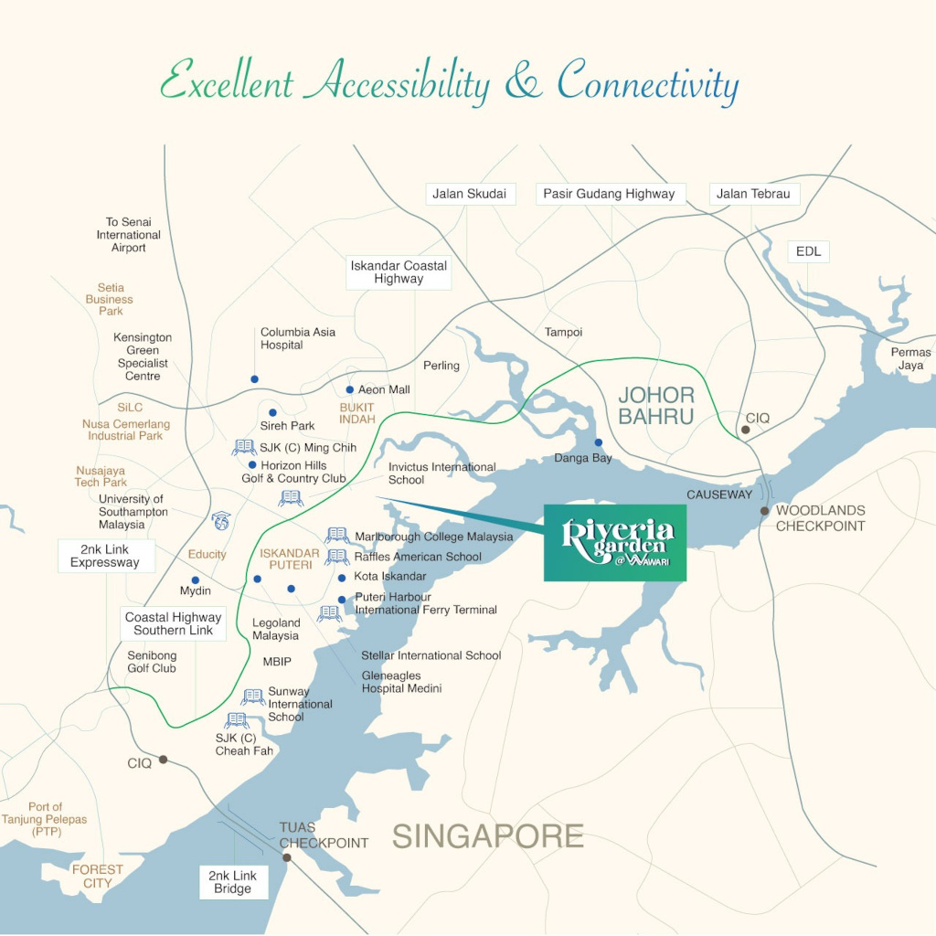 KSL Riveria Garden @ Wawari location map